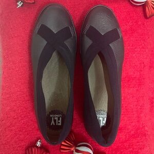 Fly London Women's black loafers